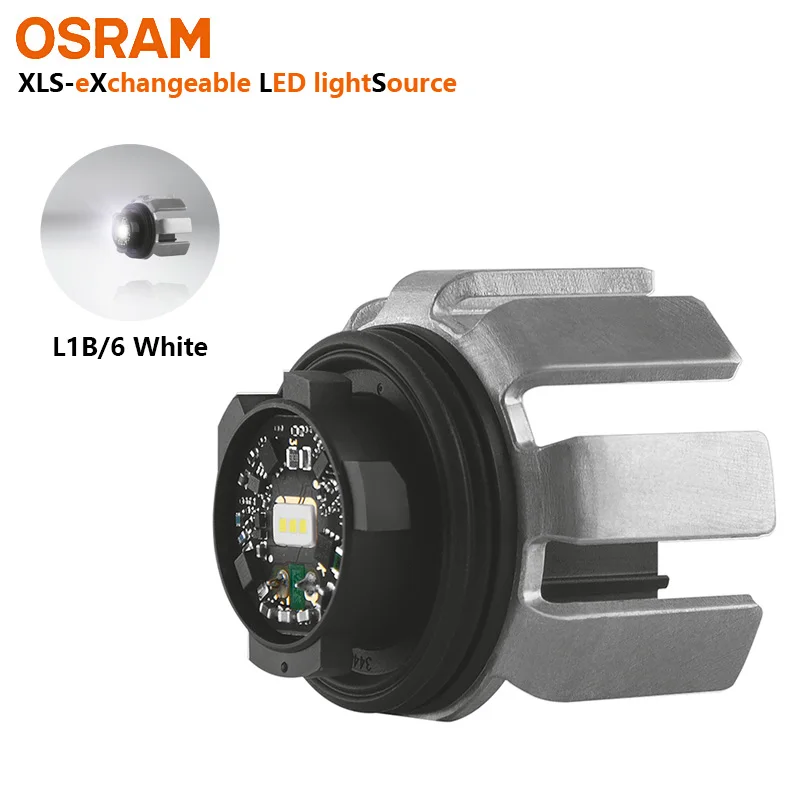 OSRAM LED XLS L1 Car High Precision Front Fog Light Lamp L1B/6 A32A 6000K White Color Original Exchangeable LED Light Source, 1x