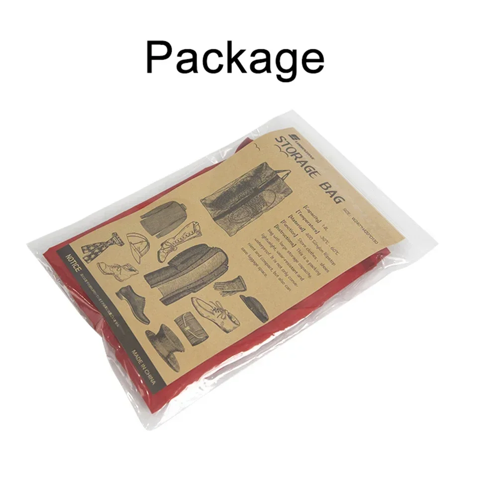 40D Nylon Ultralight Storage Bag Waterproof Travel Shoe Storage Zip Handbag Outdoor Camping Gym Workouts Equipment 2023 New