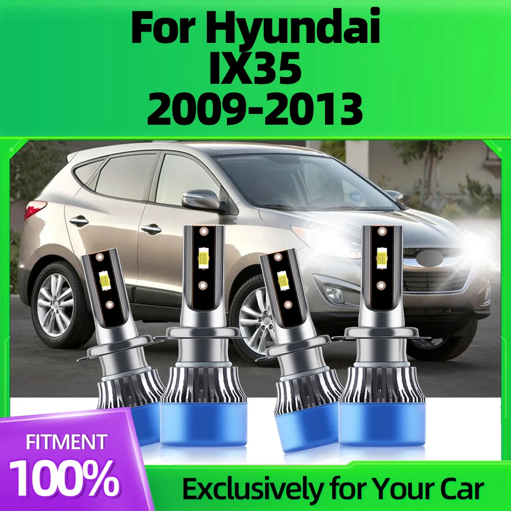 

2/4Pcs 20000LM LED Car Headlight Bulb 6000K Super Bright Auto Headlamp 3570 CSP Chip For Hyundai IX35 2009 2010 2011 2012 2013