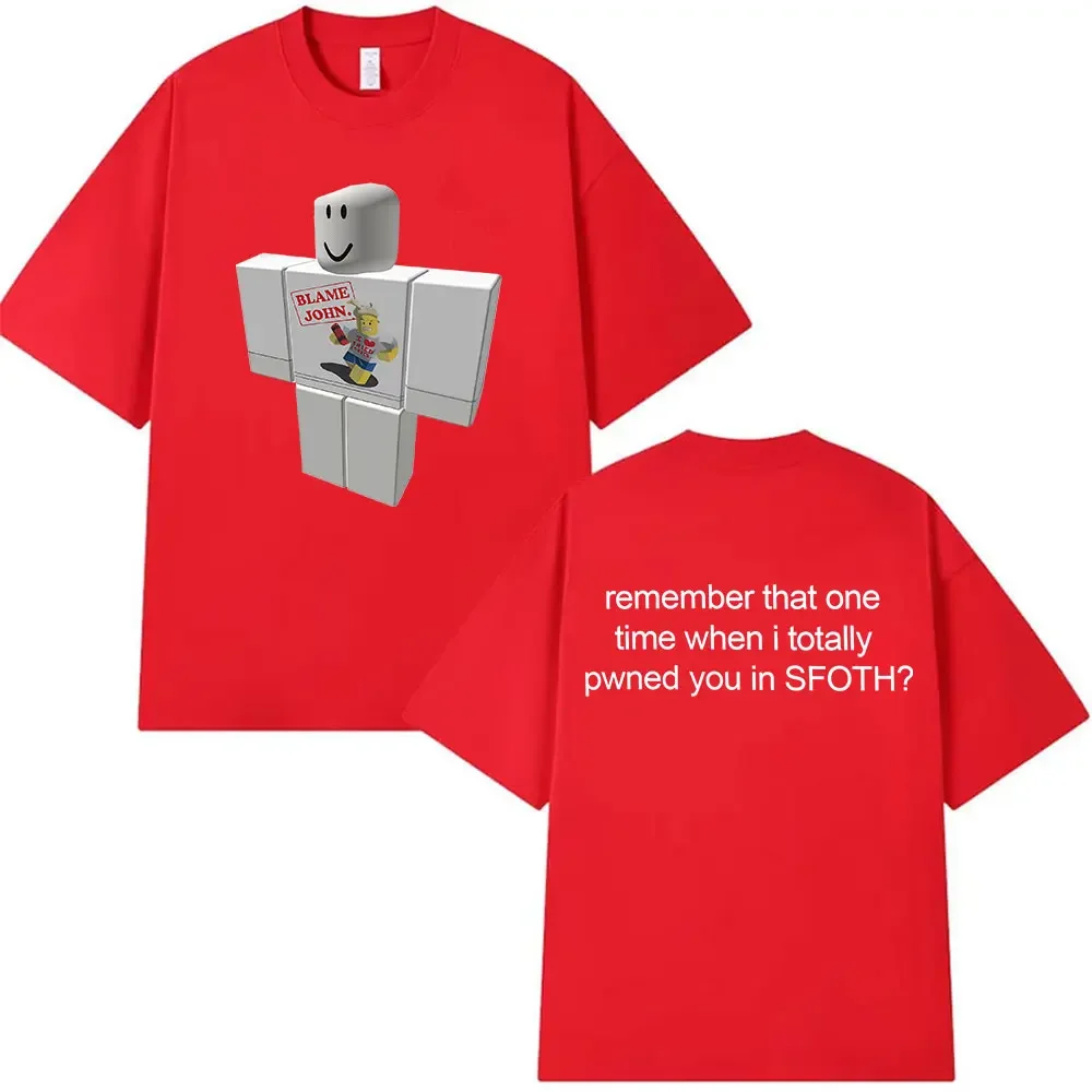 مضحك اللوم جون شيدليتسكي فورسكين 2025 طباعة تي شيرت الرجال النساء الصيف عالية الجودة موضة تي شيرت المتضخم القطن تي شيرت #4