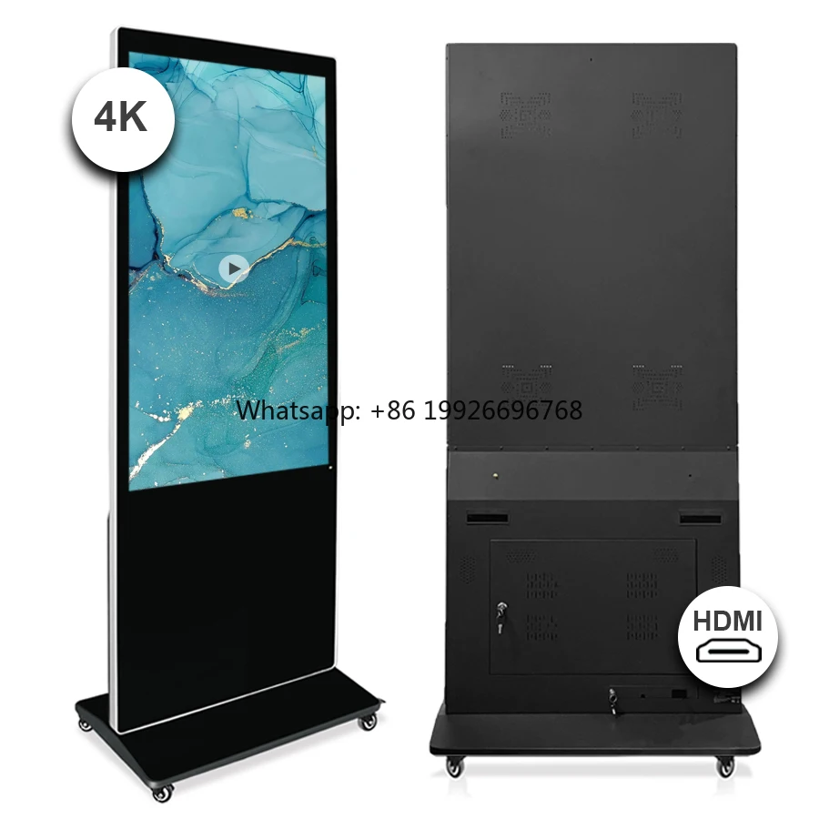 55-дюймовый ЖК-цифровой тотемный сенсорный экран 4K