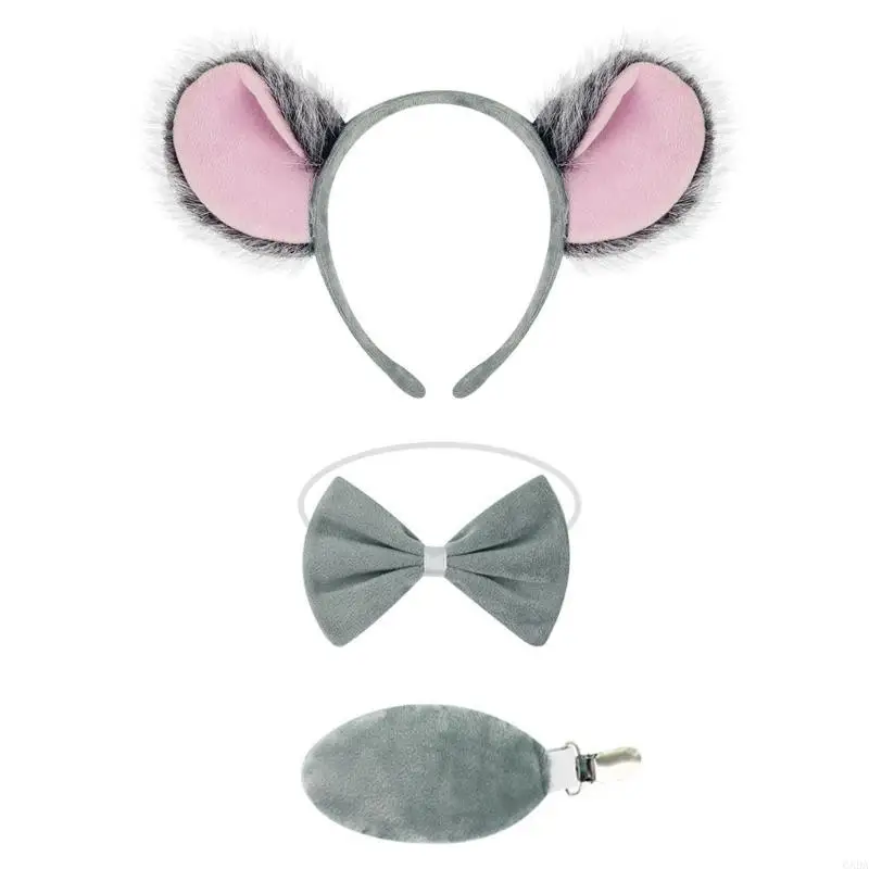 Fabric Koala Hair Clips For Themed Event School Performances Lightweight Costume Props 6XDA
