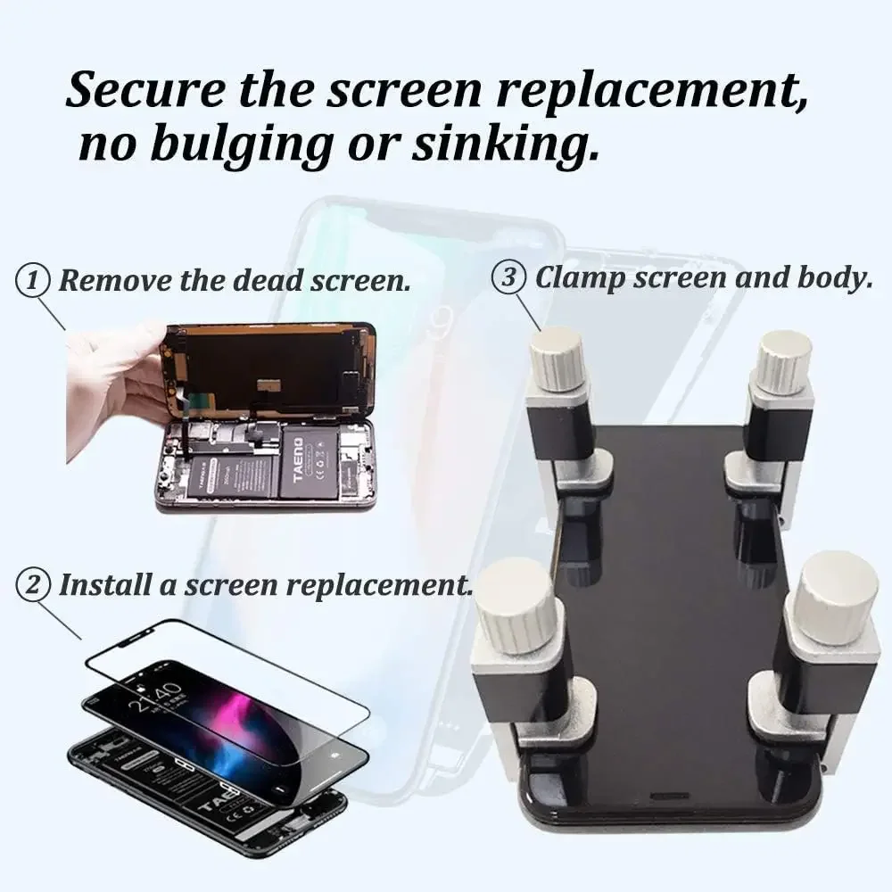 Adjustable Alloy Phone Screen Repair Clamp Clip LCD Screen Fastening Fixture Holder Clamps For iPhone iPad Tablet PC Repair Tool