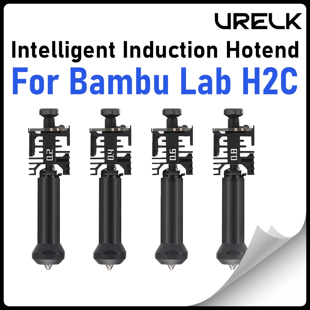 

Интеллектуальный индукционный хотэнд H2C для 3D-принтера Bambu Lab H2C, стандартный хотэнд с подачей филамента 0.2/0.4/0.6/0.8 мм для экструдера H2C, печатающая головка