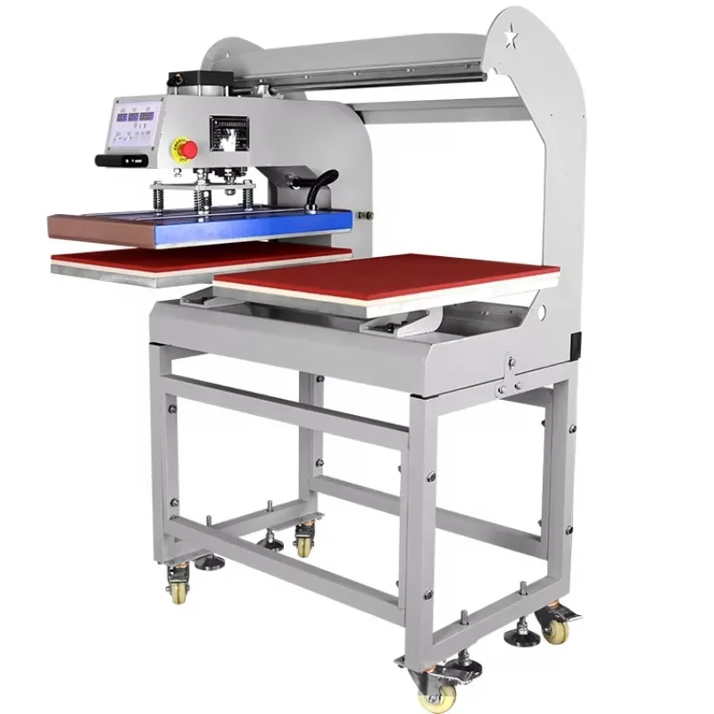 【Fashionable】Factory Directly Heat Transfer Machine Printer Two Workbench Pneumatic Heat Press Machine