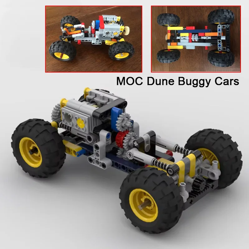 NEW Technical Series MOC Dune Buggy Cars Chassis Suspension System Set Building Blocks Handmade DIY Bricks Model Toys Gifts