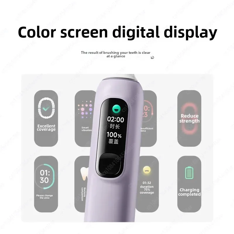 MIJIA Sonic Electric Toothbrush Pro Smart Tooth Surface Recognition Digital Display Teeth Whitening Oral Care
