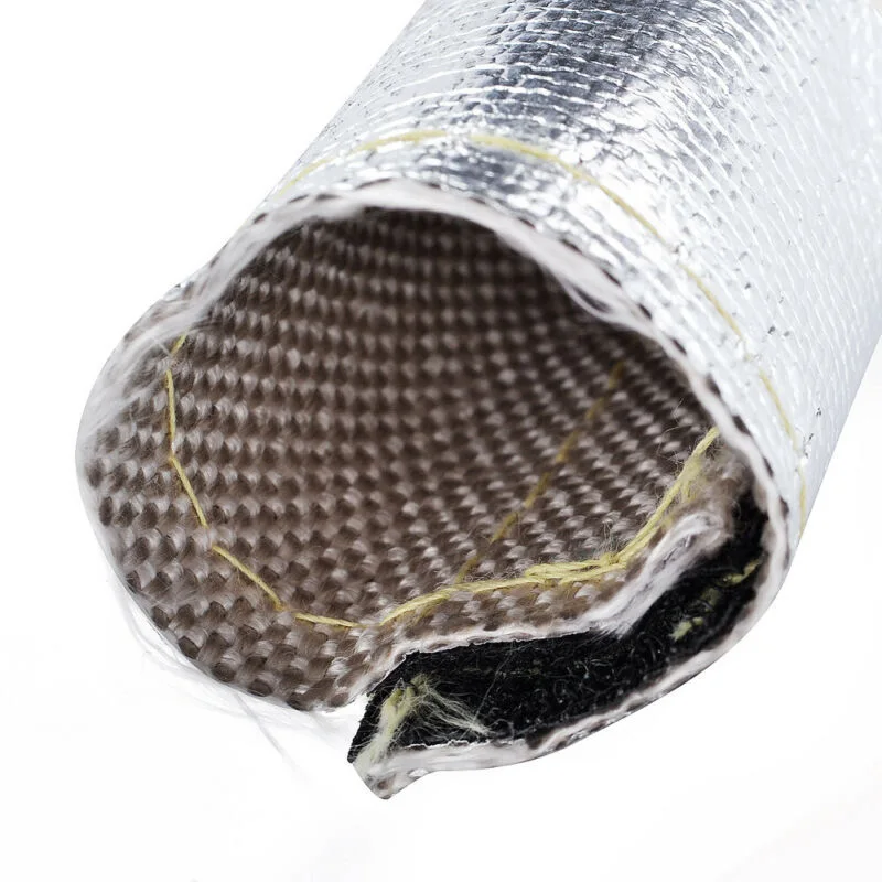 

Car Trucks Heat Shield Sleeve Silver Metallic Wire 3/4inchx6ft Protection Cover Interior Accessories Tube Pipe Wrap