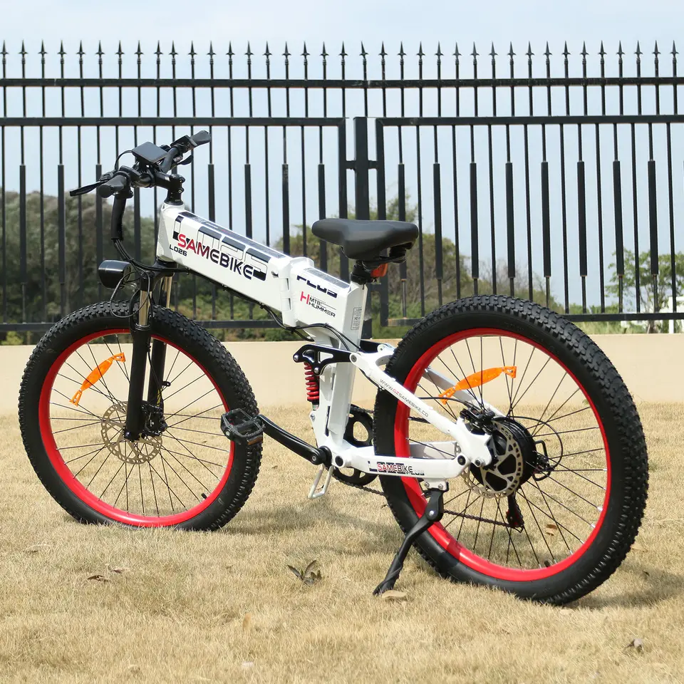 Electric Bike Foldable SAMEBIKE LO26 PLUS 48V 15Ah Battery 1000W Motor E-Bike 26-Inch Wide Tire 45KM/H Commuter Electric Bicycle image 8