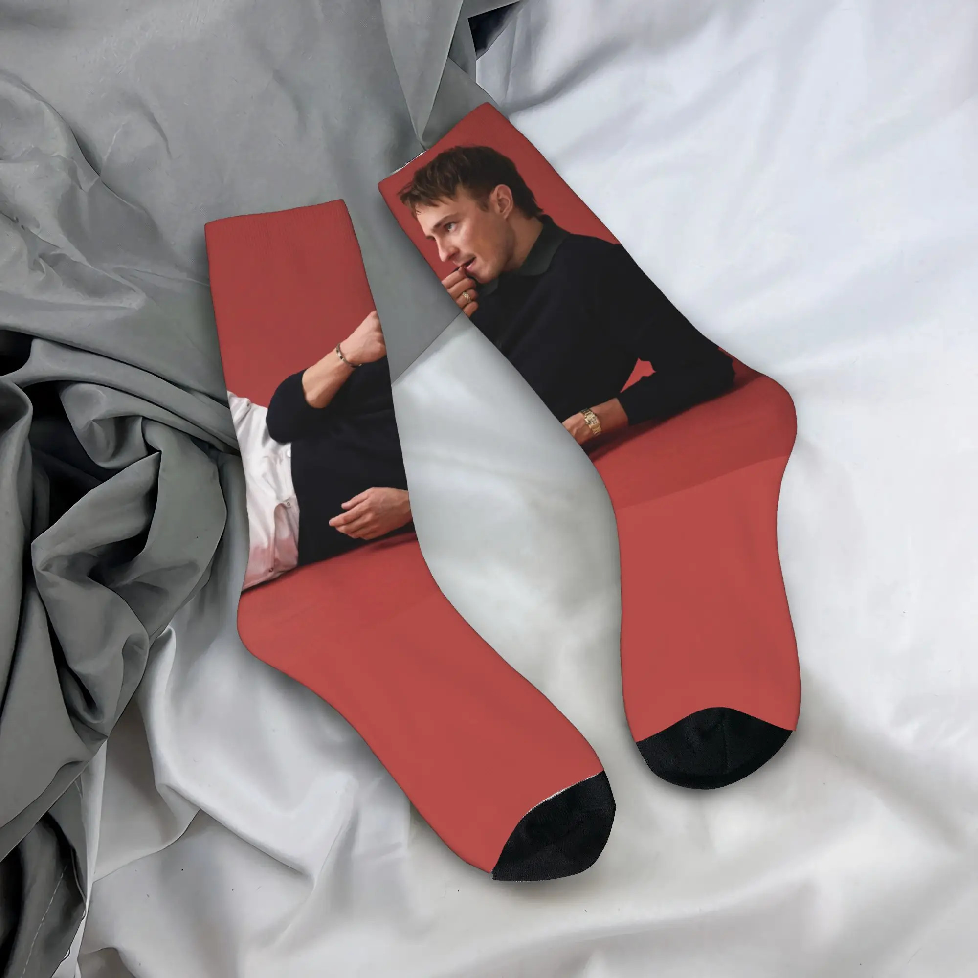 Unisex herensokken Rafe Cameron kousen antislip zachte ademende sokken winter gothic design fietssokken