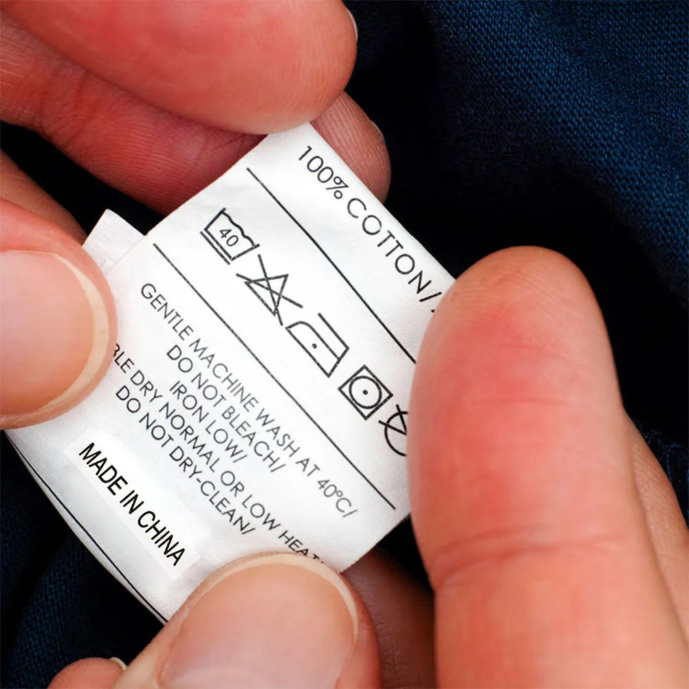 

3500 шт., прозрачные наклейки «Сделано в Китае», самоклеящиеся водонепроницаемые этикетки, упаковка, розничная торговля, маркировка страны