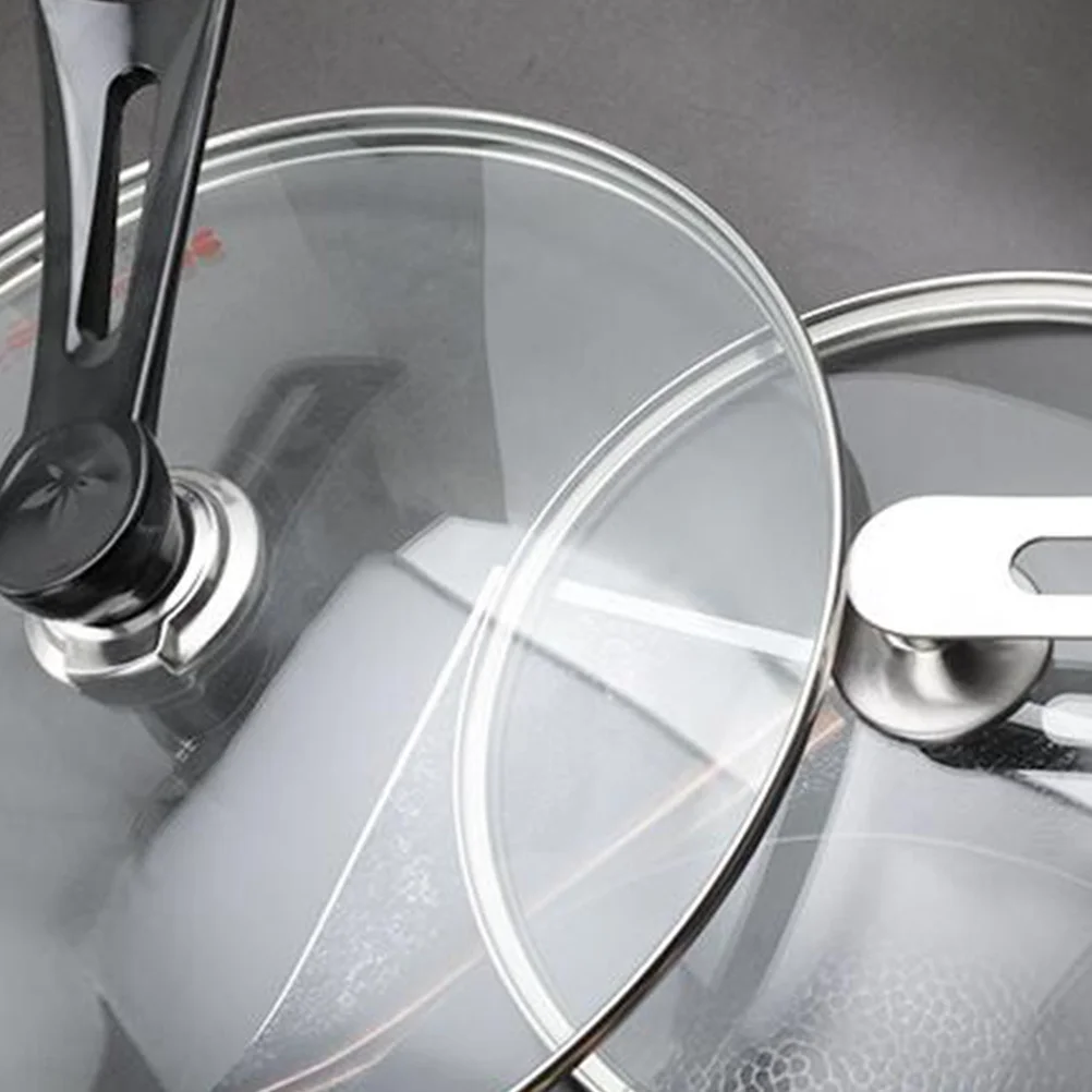 

Universal Stainless Steel Pot Lid Knob Stand Portable Hanging Design for Kettle Oil Frying Pan Saucepan Lids Easy to Install