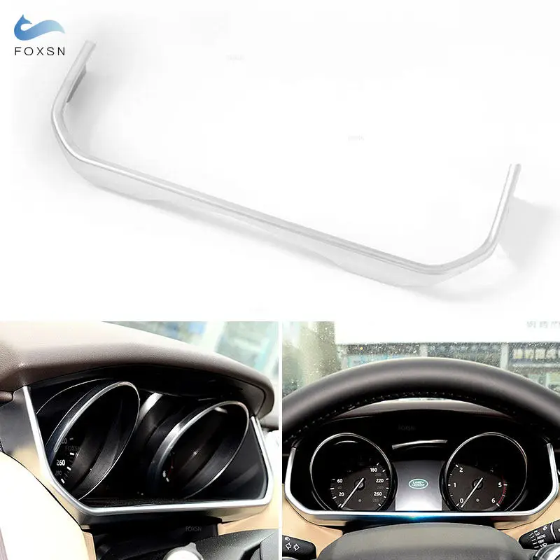 ABS Chrome Car Inner Dashboard U Shape Frame Trim Accessories For Land Rover Range Rover Sport 2014 2015 2016 2017