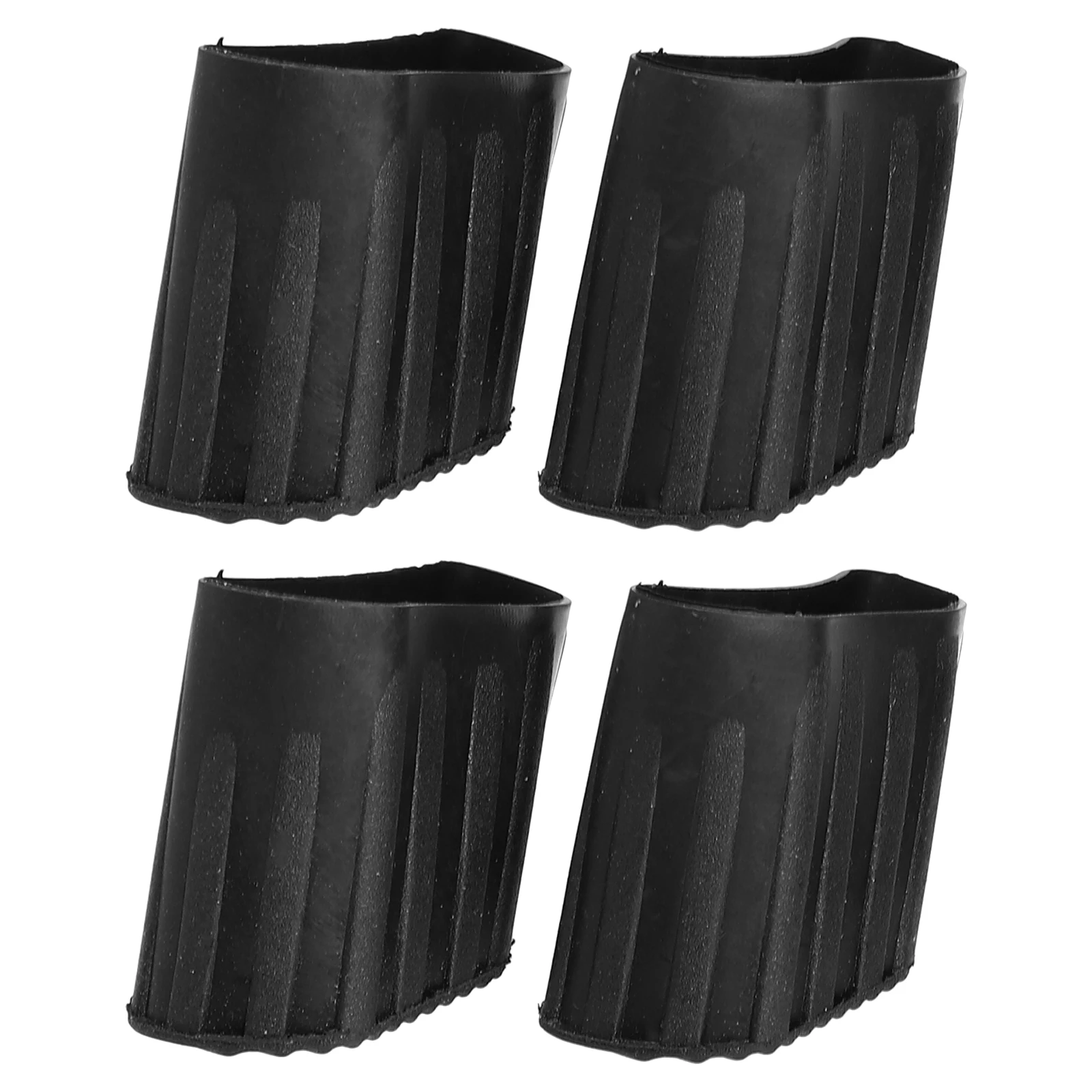 4 pezzi piedini per scale antiscivolo neri a forma di D 25x43mm tappi in gomma protezioni per sgabelli pieghevoli antiscivolo resistenti all'usura