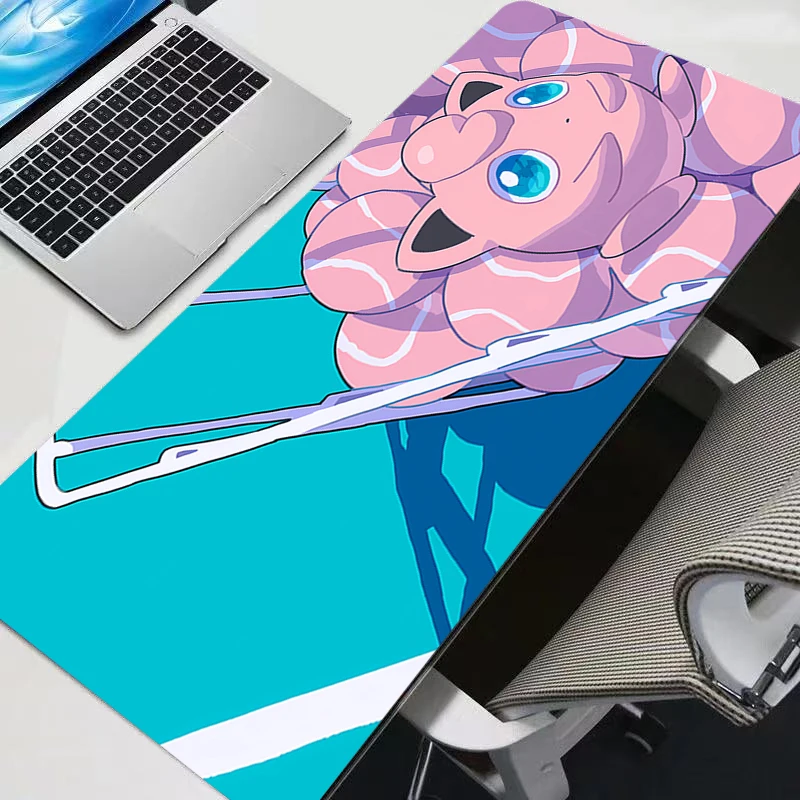 

Mouse Pad 90x40cm Gamer Desk Mat PC Computer Anime Mousepad P-Pokemon Jigglypuff Keyboard Pad Laptop Gaming Accessories Mausepad