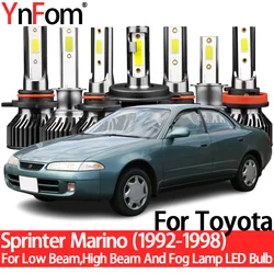 YnFom For Toyota Sprinter Marino AE10# 1992-1998 Special LED Headlight Bulbs Kit For Low Beam,High Beam,Fog Lamp,Car Accessories