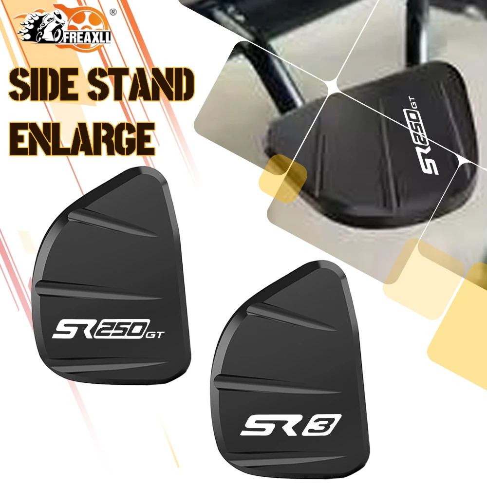 

For VOGE SR250GT SR 3 SR3 2023 - 2026 2025 Motorcycle CNC Aluminium Kickstand Side Stand Enlarger Side Brace Assist Accessories
