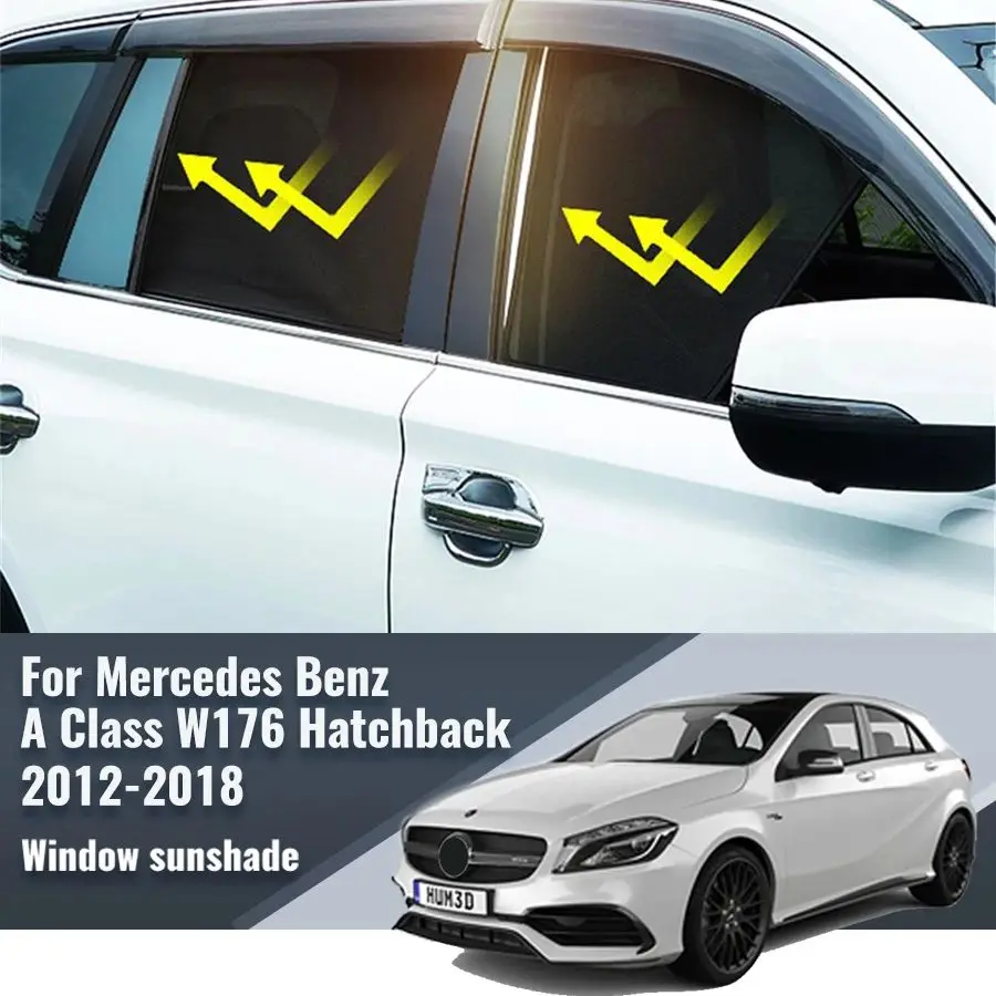 Untuk Mercedes Benz Kelas W176 2012-2018 A180 A200 A250 A45 mobil pelindung matahari aksesoris kaca depan jendela penutup kerai tirai