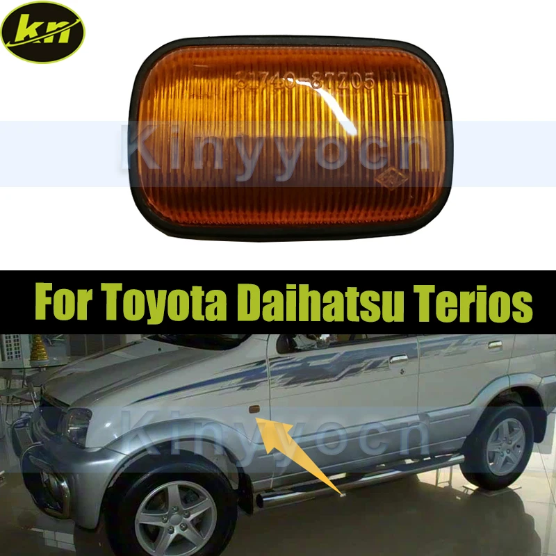 

Front Bumper Side Marker Lamp Turn Signal For Toyota Daihatsu Terios Fender Side Marker Light Indicator