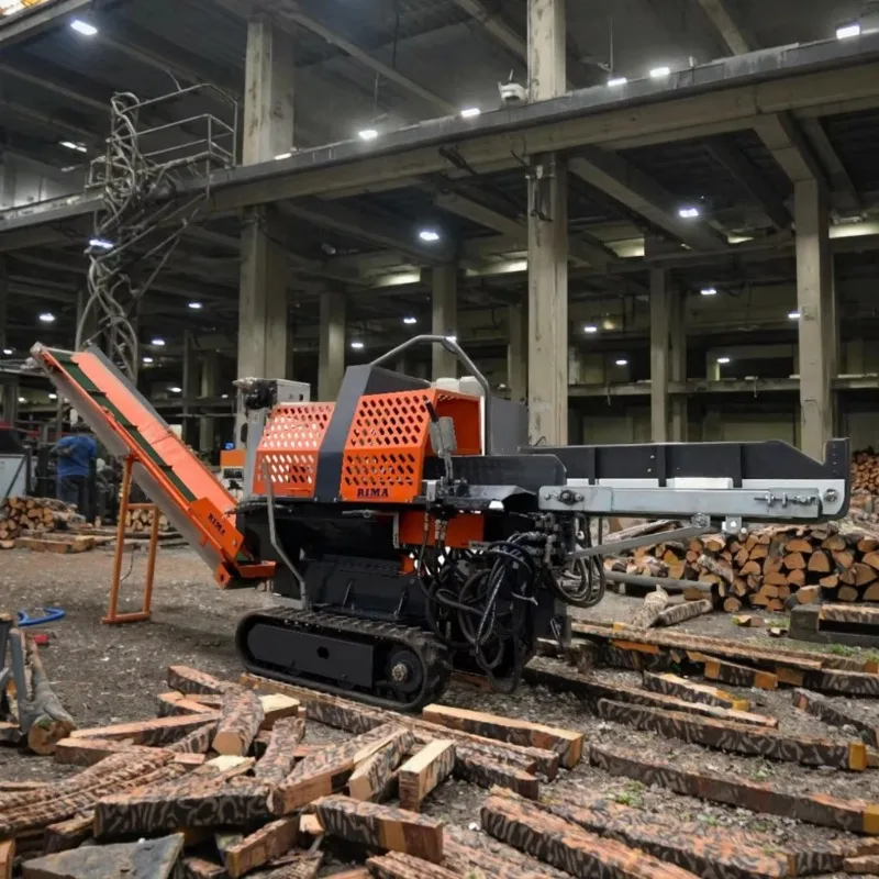 Customize 20 Ton Automatic Firewood Processor / Wood Processor Track Hot Product Provided Log Splitter Farm & Forest Machine 530