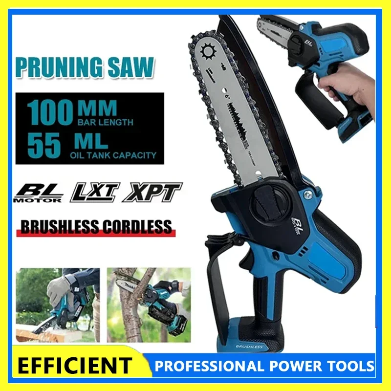 

Электрическая бензопила Makita Fit, обрезная пила, бесщеточный беспроводной садовый электроинструмент, совместимый с аккумулятором 18 В, Outdoor Mini Power T