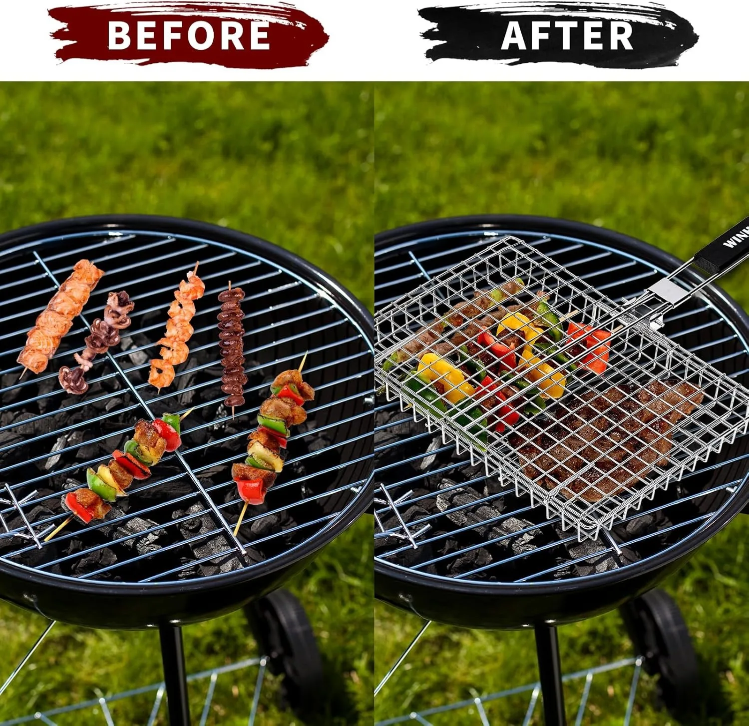 Grill Basket Extra Large, Stai - огляд і ціна Camping Cooking Vegetables