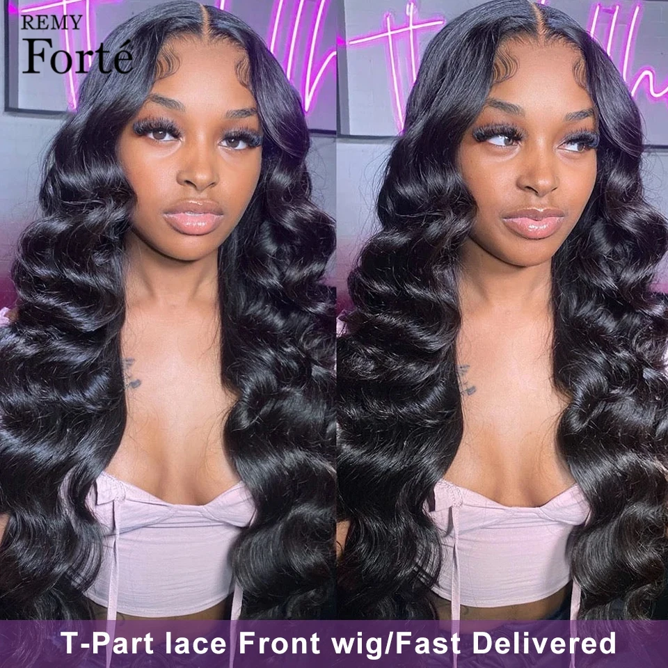 

Remy Forte HD Transparent Lace Front Human Hair Wig Body Wave Human Hair Wigs 13x5x2 T-Part Lace Front Wigs Human Hair For Women