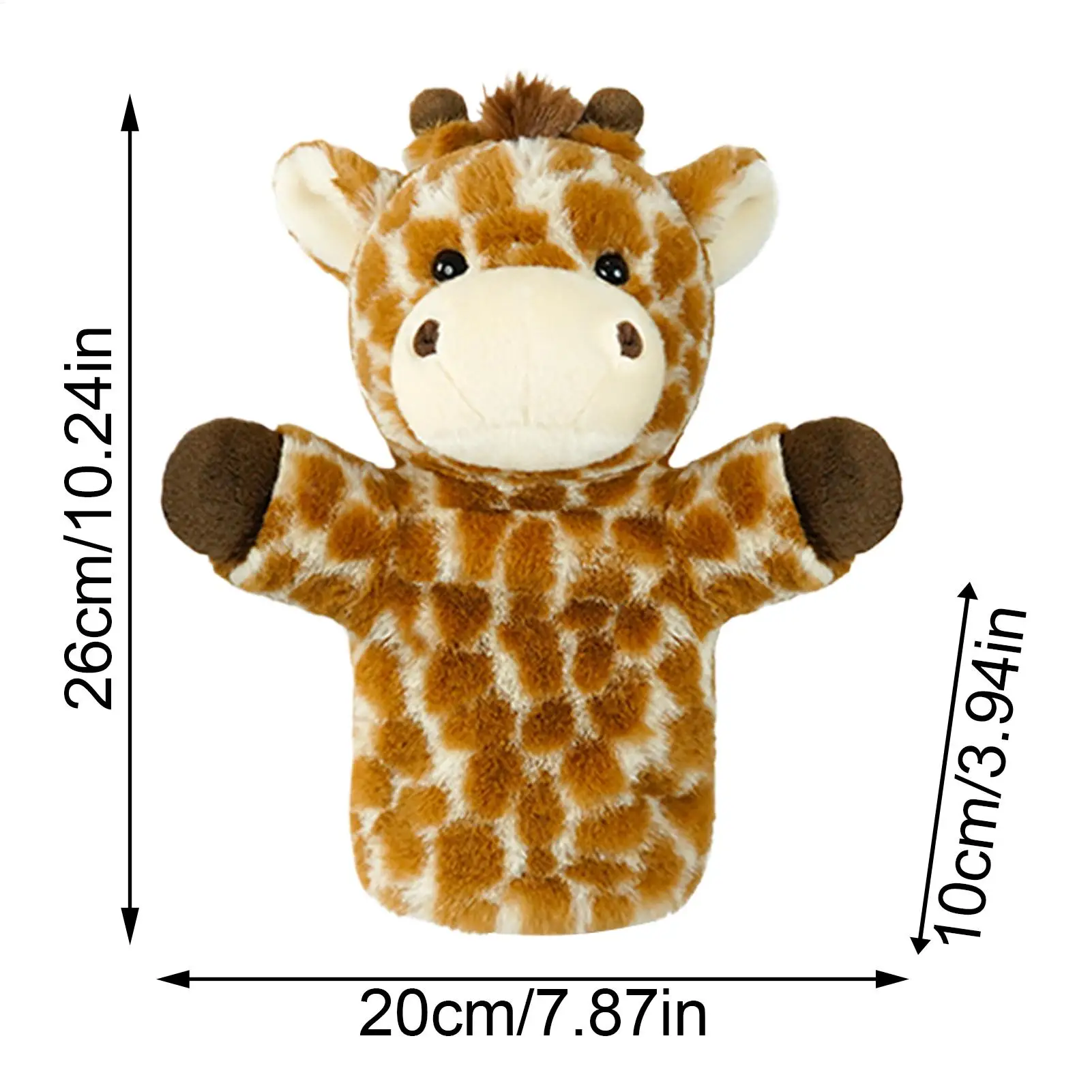 دمى يدوية محشوة على شكل حيوانات من القطيفة على شكل أسد وزرافة دعائم أداء لمرحلة الأداء دمى يدوية للأولاد والبنات والمعلمين #6