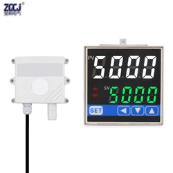 CO2 Controller With Low and High Co2 Control Out 0-5000ppm Gas Detector Carbon Dioxide Monitor With Alarm Relay Output