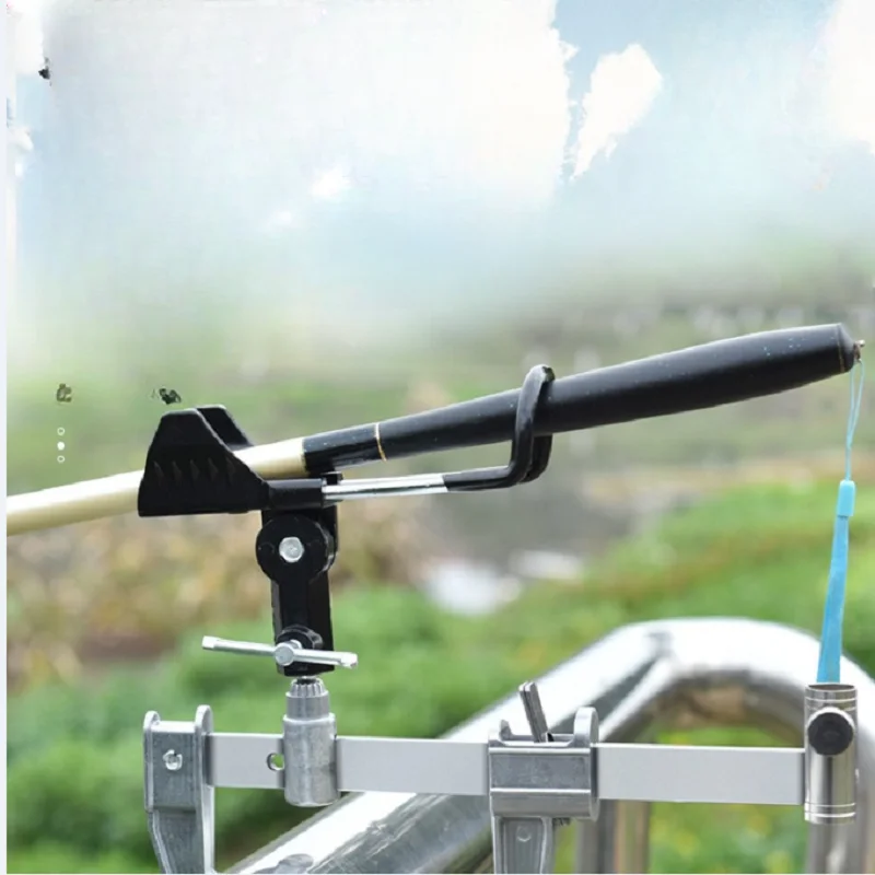 Supporto per canna da pesca per barca supporto per pesca regolabile su tipo rack staffa ringhiera per ponte palo a mano torretta per palo marino
