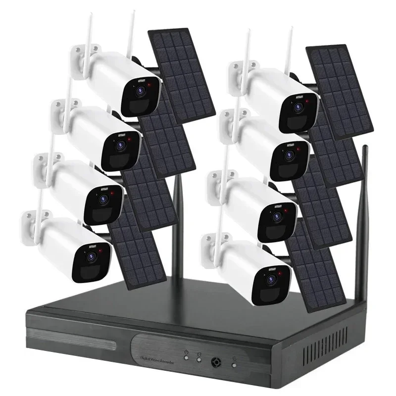 30,000 Pixel Rechargeable Battery Wifi IP Kits Solar Smart Home Automation Kits and Systems
