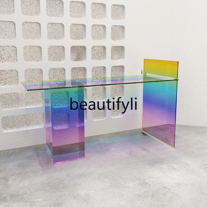 Clothing store Nakajima Taiwan flowing water table acrylic display table live stream layout props decoration