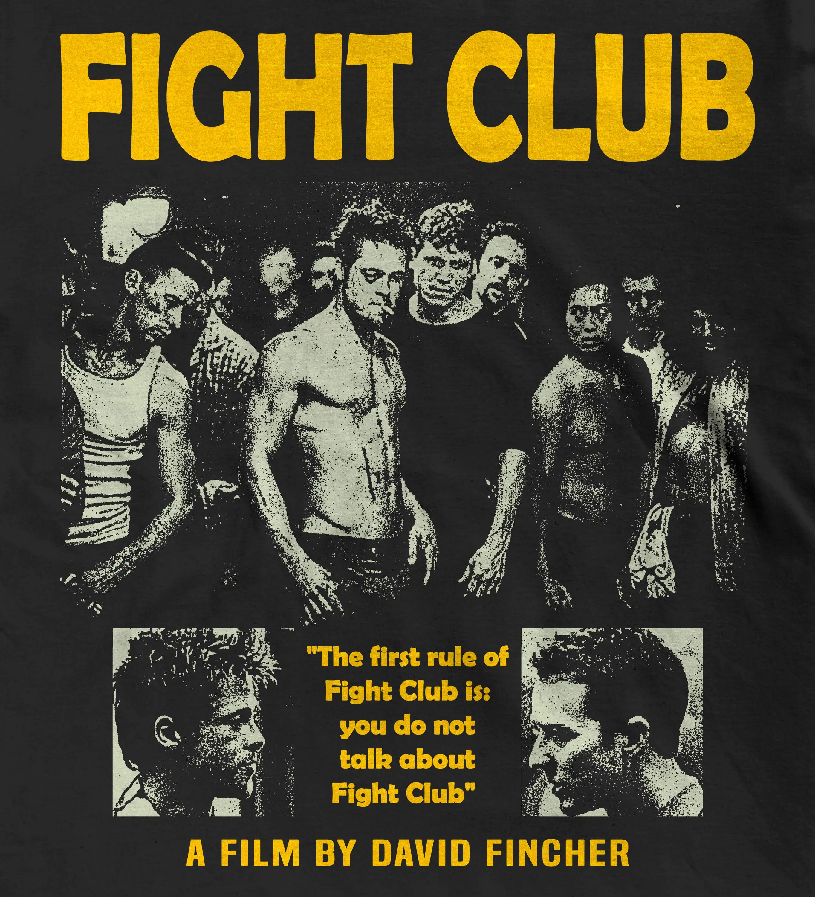 Fight Club 1999 Film T-Shirt, David Fincher Cult Classic Movie Tee