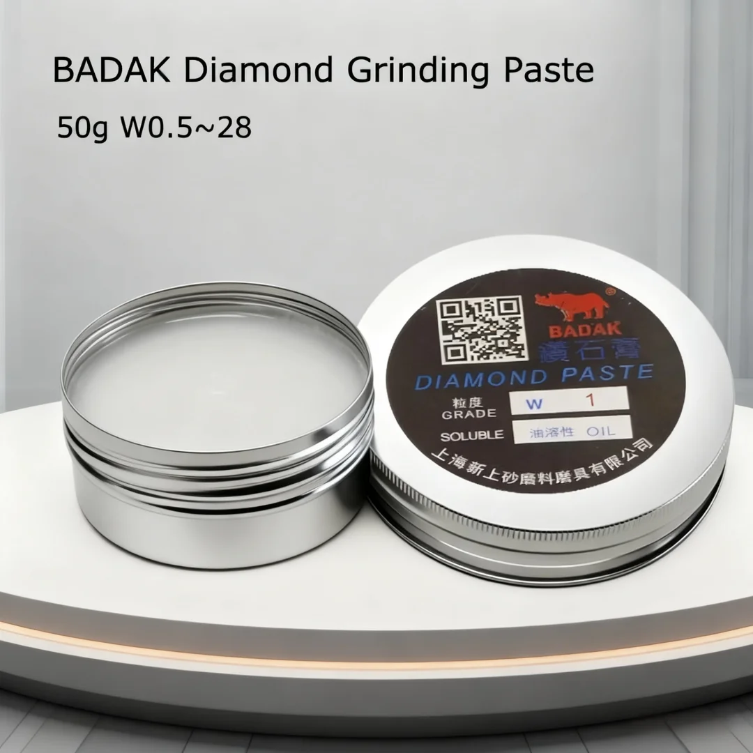 50g BADAK W0.5~40 Diamond Grinding Paste Sand Polishing Cream Compound for Jewelry Jade Metal Mould Mirror Surface Polishing