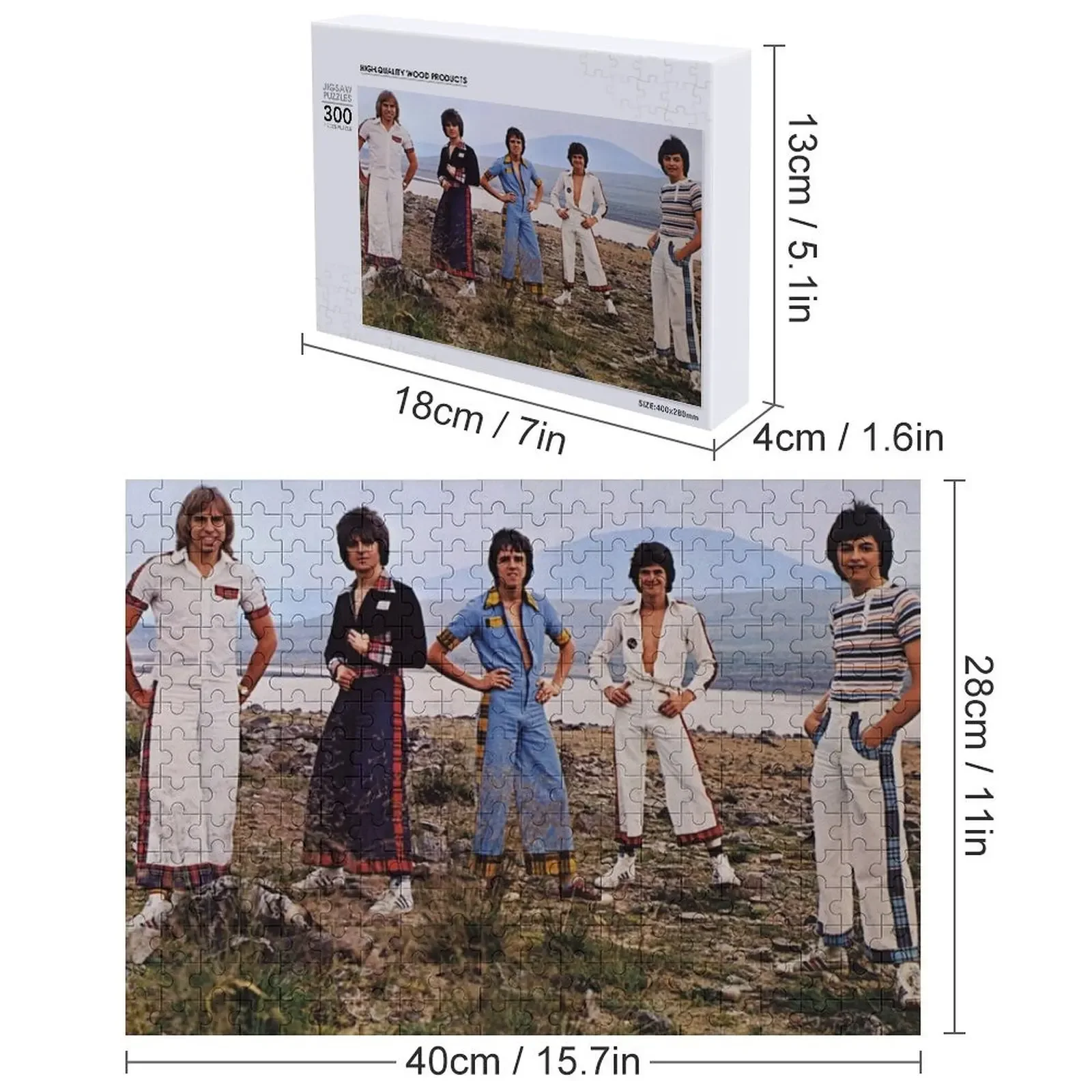 Bay City Rollers: rompecabezas de dedicación con nombre de madera, juguetes novedosos personalizados para niños, rompecabezas personalizado 2022