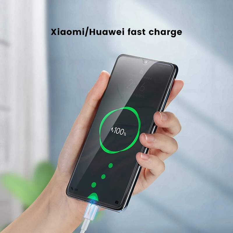 كابل شاحن UGREEN USB a إلى USB C QC3.0 Type-C كابل شحن سريع 3A