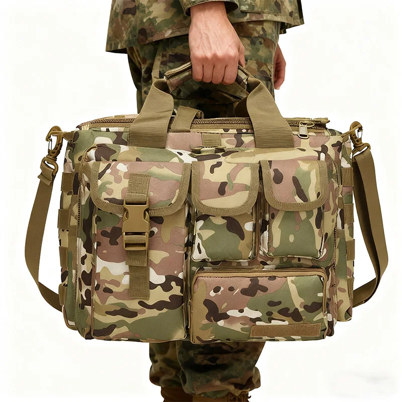 New Backpack Tactical Molle Nylon Messenger Shoulder Bag Laptop Handbags Briefcase Outdoor Multifunction Climbing Bag