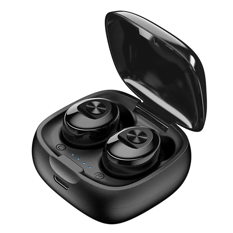 Black Wireless Earphone XG12 TWS Bluetooth Earphone Waterproof Stereo 5.0 Sound Sport Earphones Handsfree with Mic for Phone