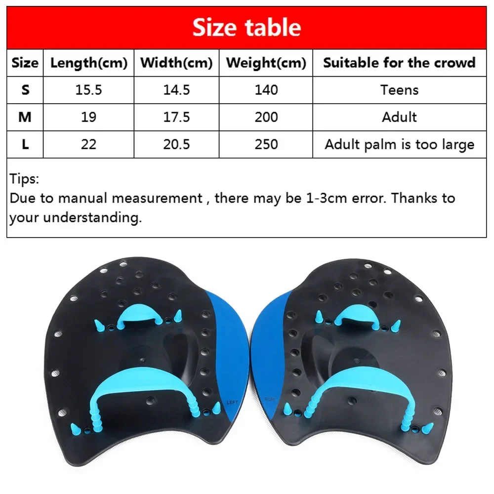 Professional Swimming Paddles Swim Practice Correction Paddling Tools Durable Adjustable Silicone Hand Webbed Gloves Adult Child