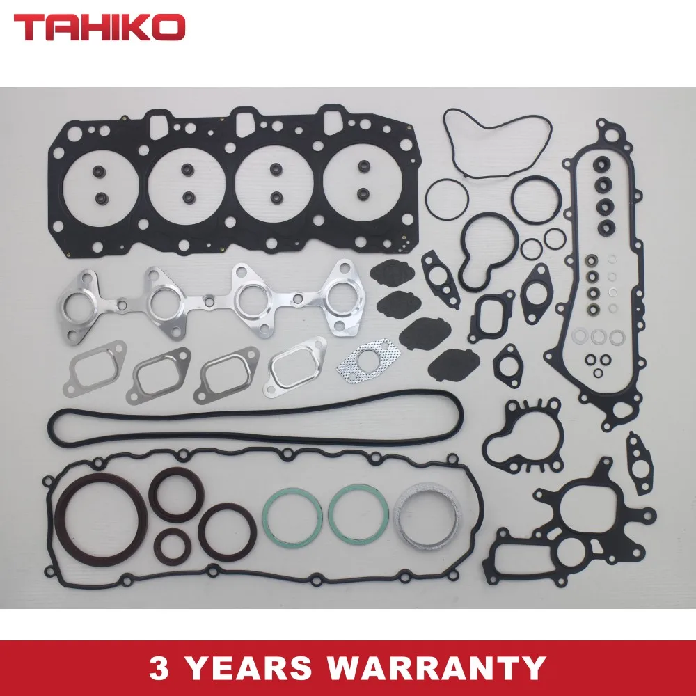 1KZ 1KZT 1KZTE Engine Full Head gasket set fit for Toyota 4 Runner Land cruiser/90/Prado Hi-lux 2982cc 8v 3.0 TD 04111-67025 VRS