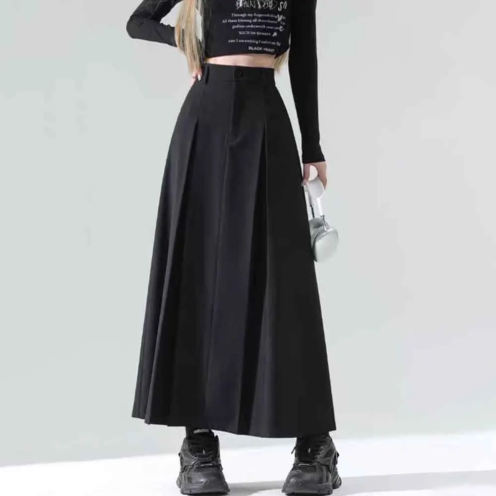 

XS-5XL Зимняя мужская однотонная юбка с тонкой талией, брюки в американском стиле ретро, модные тенденции, свободные повседневные нишевые мужские штаны High Street