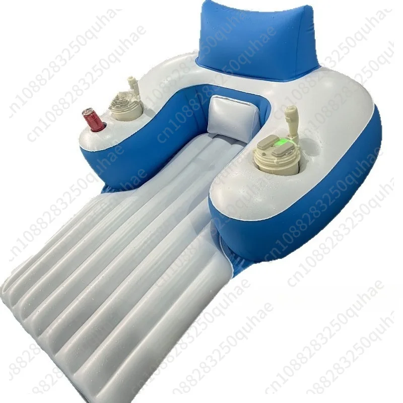 Lithium battery Water Inflatable Motorboat Electric Thruster Floating Row Outdoor Swimming Pool Water Motor Floating Bed Lounger