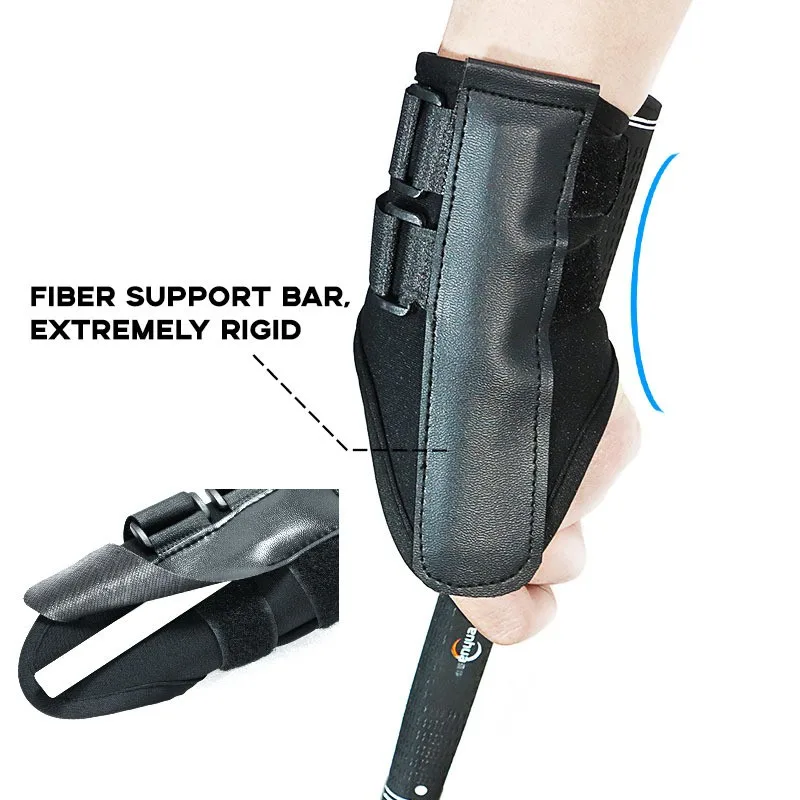 New Golf Wris Band Golf Swing Wrist Brace Trainer Aid Correct Training Swing Gesture Alignment Wris Band Practice Tool Black