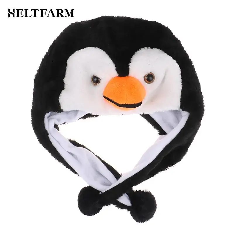 1PC Cartoon Animal Penguin Mascot Plush Warm Cap Hat Warmer Penguin Mascot Plush Warm Cap Hat Warmer