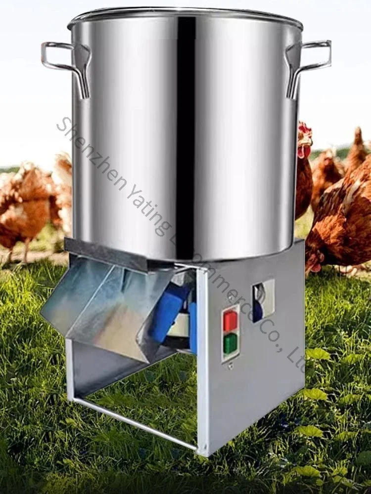 220v Vegetable Shredder for Feeding Chickens/Ducks/Geese/Poultry Farming Electric Vegetable Cutter Bucket Type Grass Chopper
