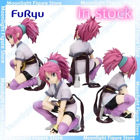 In Stock Original FuRyu HUNTER×HUNTER Machi เดสก์ท็อปตุ๊กตาน่ารักอะนิเมะ Action Figure ของเล่นของขวัญ Collection