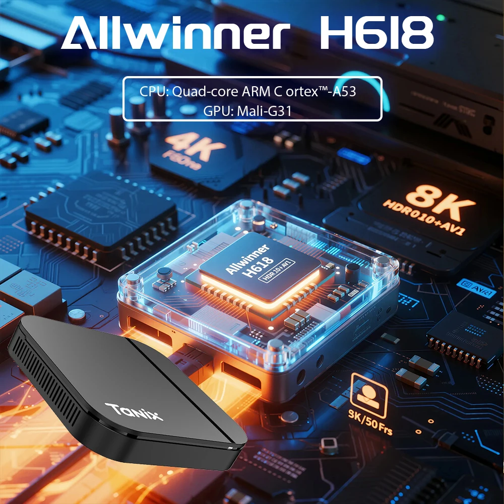 TANIX TX13 Allwinner H618 Dört - Home Cinema Media Player incelemesi ve fiyatı
