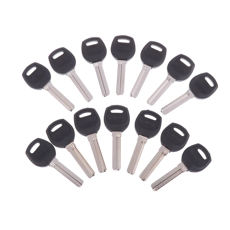 10Pcs Electric Door Lock Blank Fingerprint Lock Password Lock Blank Car Key Blanks Key Embryo AB Lock Security Door Key Blank