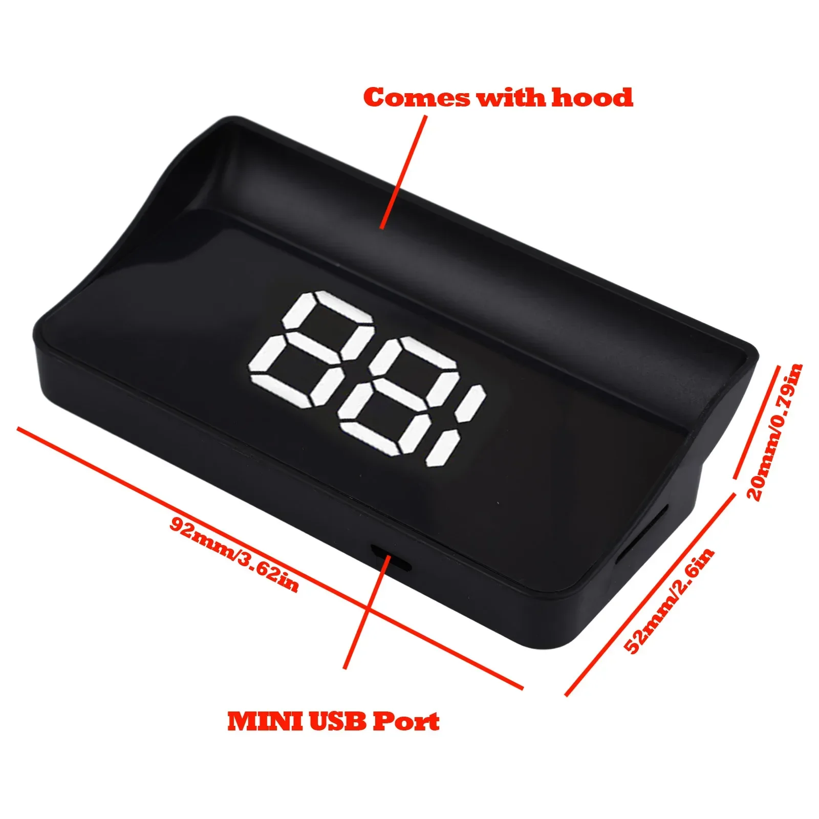 Car HUD GPS Head Up Display Speedometer Odometer Auto Digital Speed HD Display Automobile Projector Head Up Display