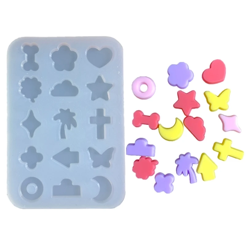 

Star Resin Mold Shaker Resin Mold Fillers Silicone Shaker Filling Mold for DIY Jewelry Making,Pendant,Keychain A0KD